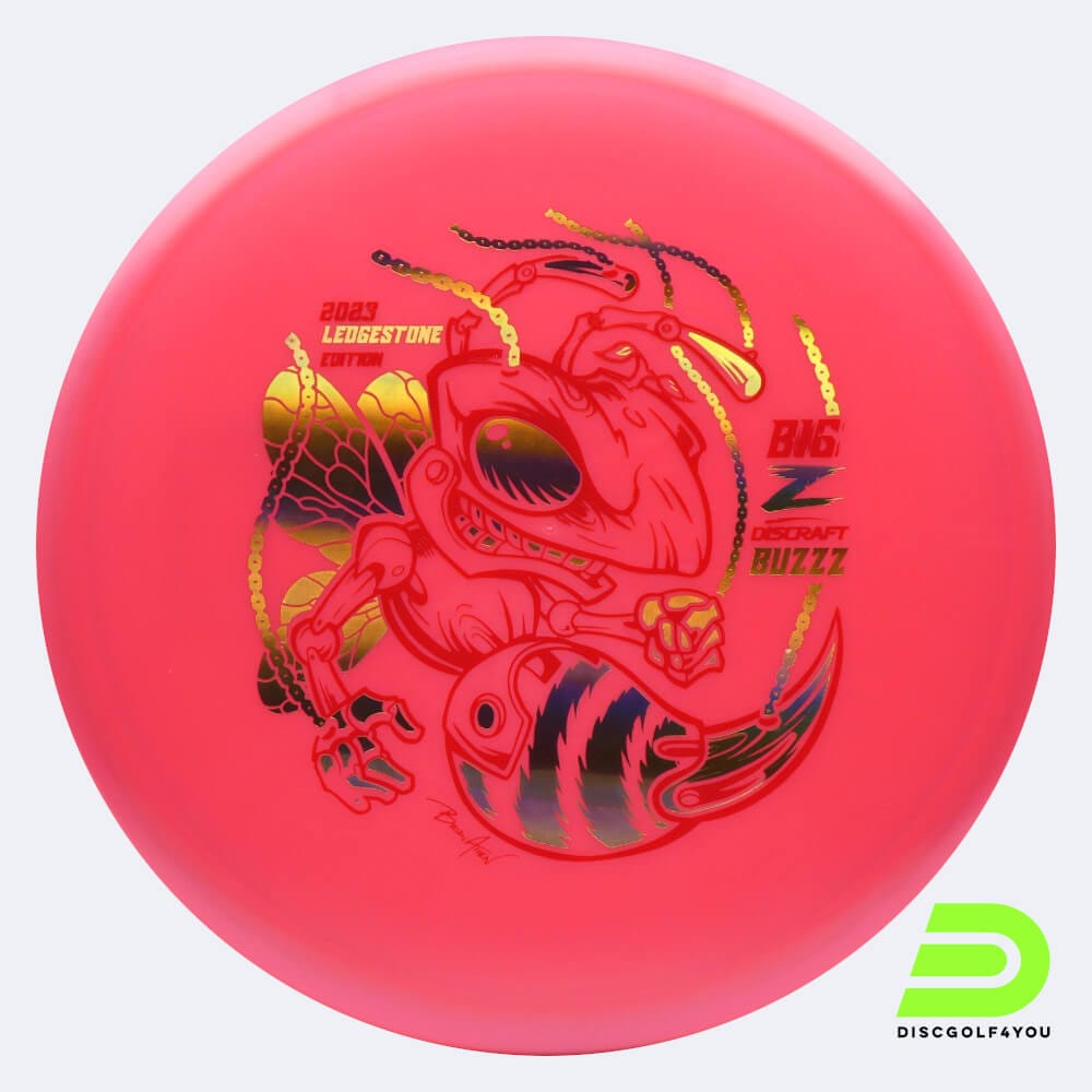 Discraft Buzzz 2023 Ledgestone Edition in rosa, im Big Z Kunststoff und ohne Spezialeffekt