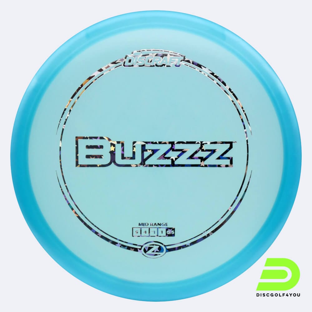 Discraft Buzzz in hellblau, im Z-Line Kunststoff und ohne Spezialeffekt