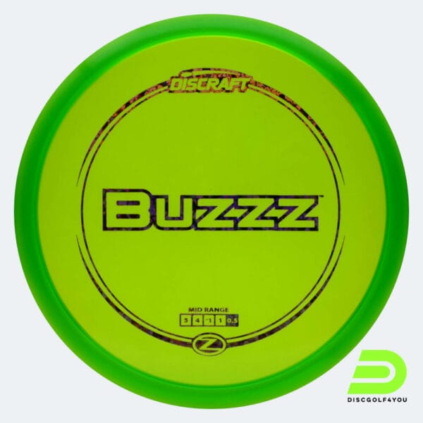 Discraft Buzzz in hellgrün, im Z-Line Kunststoff und ohne Spezialeffekt