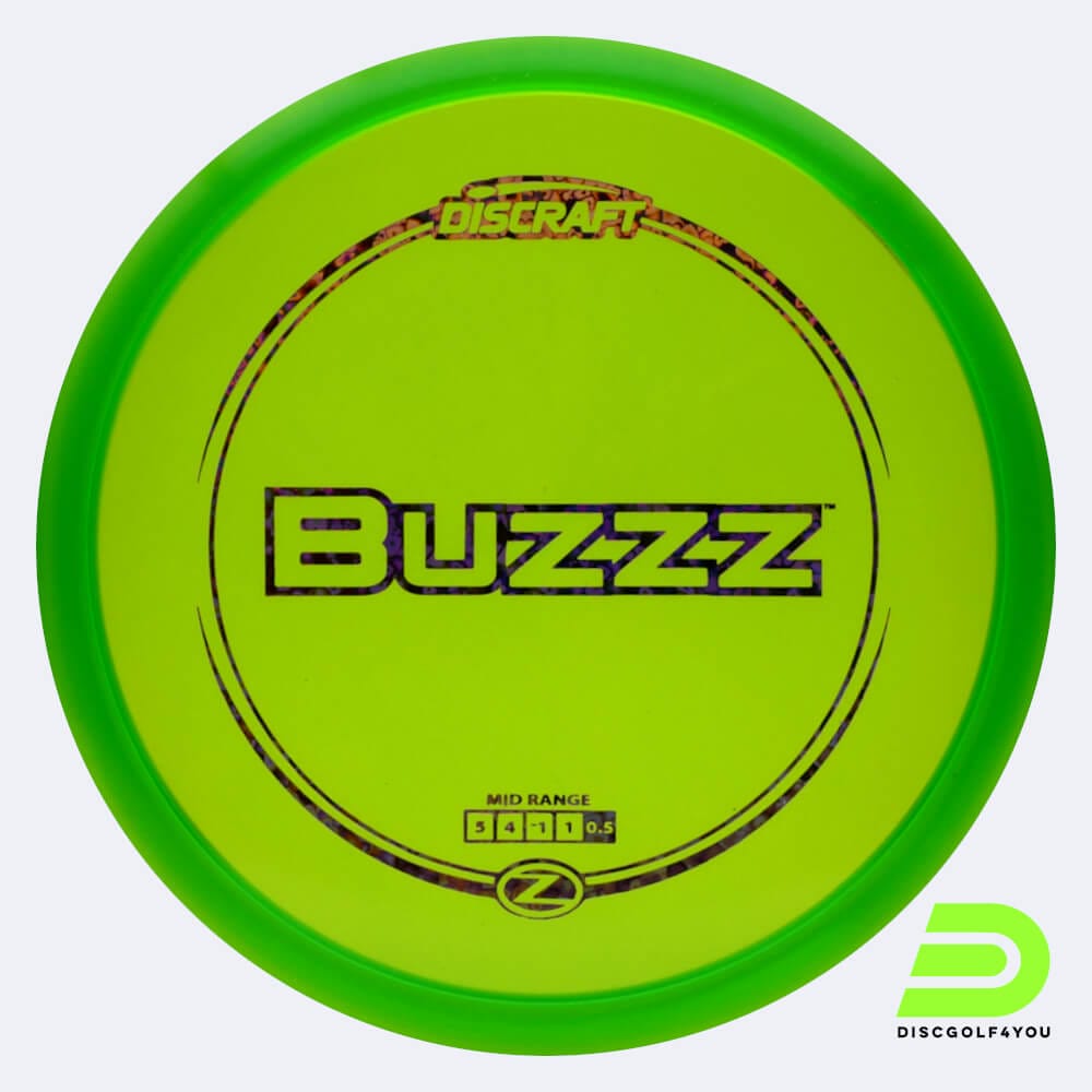 Discraft Buzzz in hellgrün, im Z-Line Kunststoff und ohne Spezialeffekt
