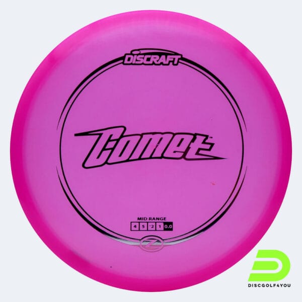 Discraft Comet in rosa, im Z-Line Kunststoff und ohne Spezialeffekt