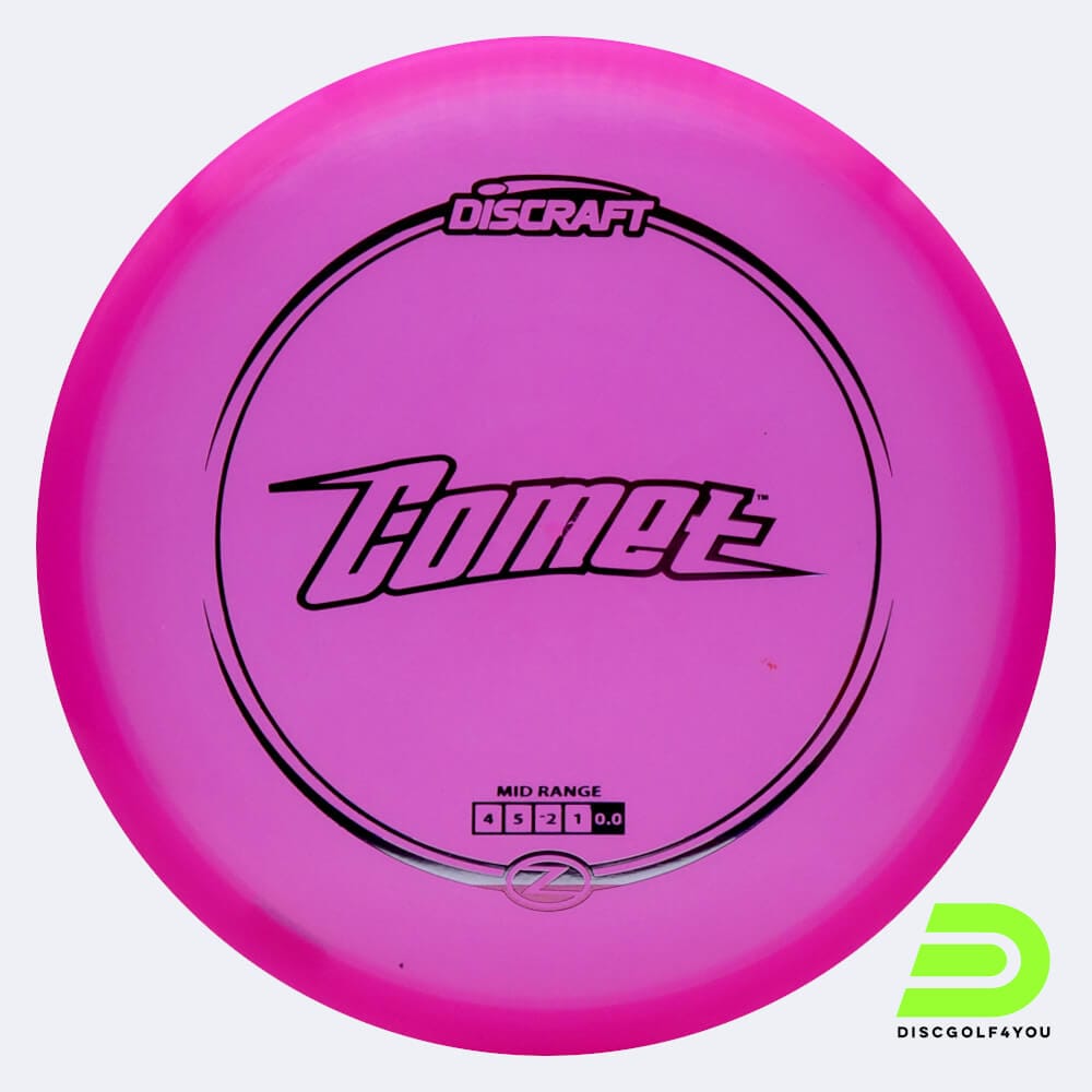 Discraft Comet in rosa, im Z-Line Kunststoff und ohne Spezialeffekt