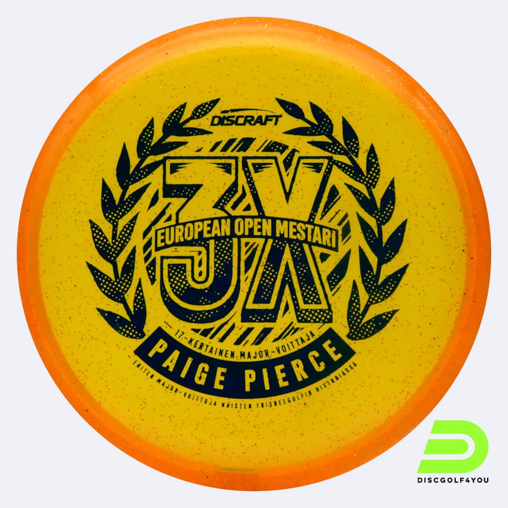 Discraft Fierce - Paige Pierce 3x European Open Champion in orange, im Cryztal Sparkle Kunststoff und ohne Spezialeffekt
