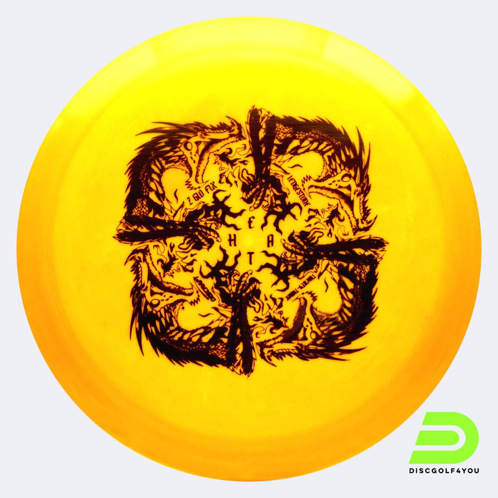 Discraft Heat 2023 Ledgestone Edition in yellow, z glo flx plastic