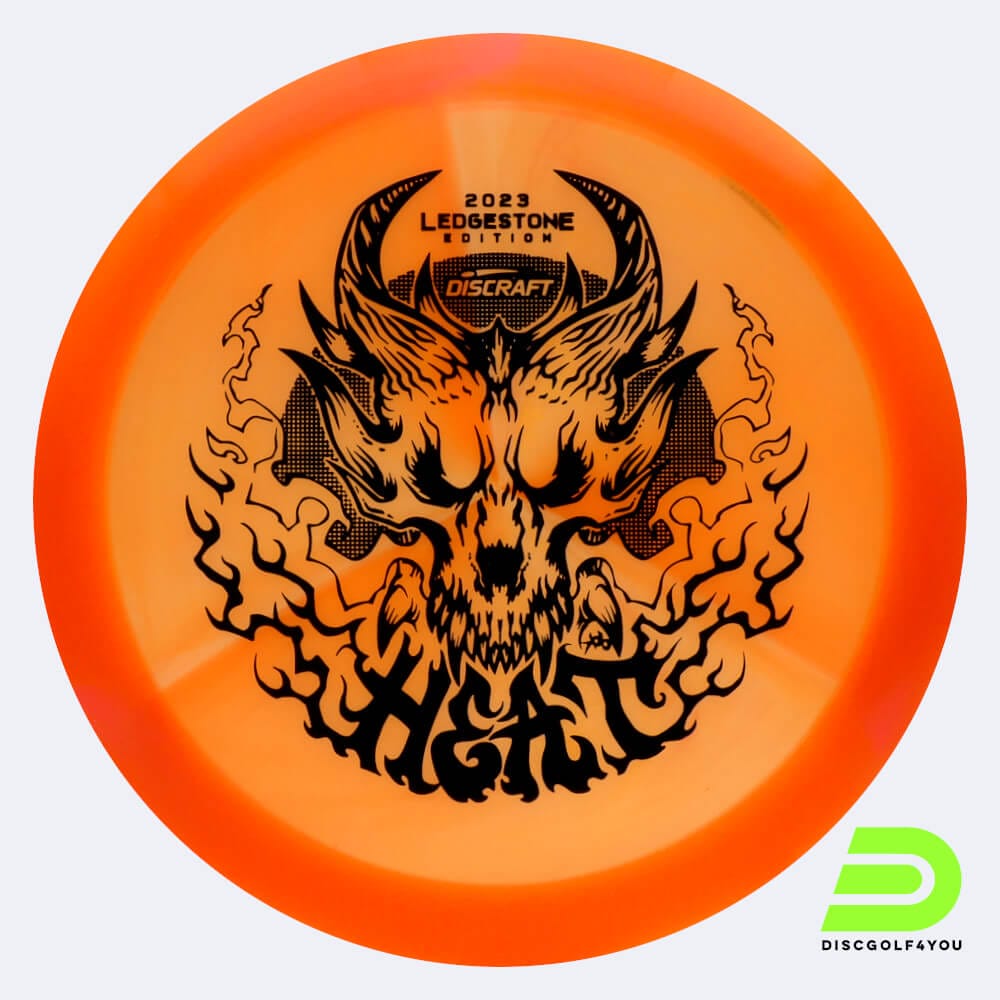 Discraft Heat 2023 Ledgestone Edition in classic-orange, z swirl plastic