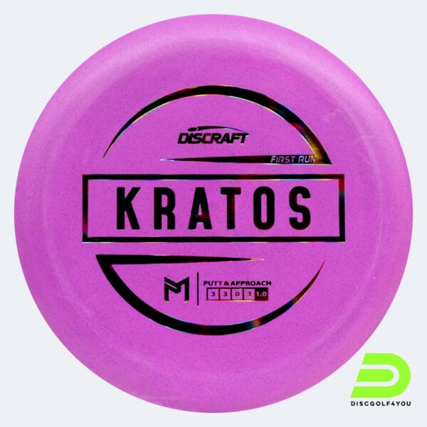 Discraft Kratos in rosa, im Rubber Blend Kunststoff und first run Spezialeffekt