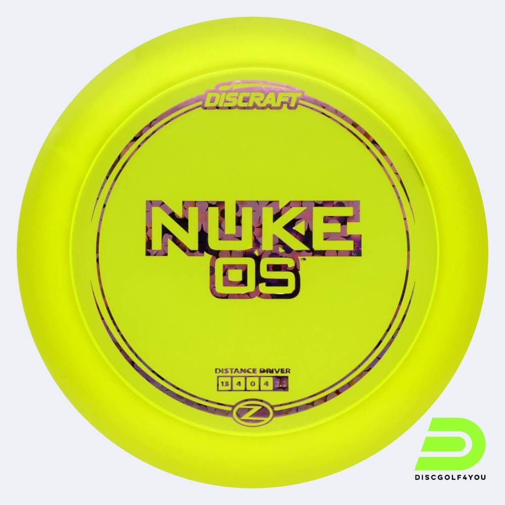 Discraft Nuke OS in gelb, im Z-Line Kunststoff und ohne Spezialeffekt