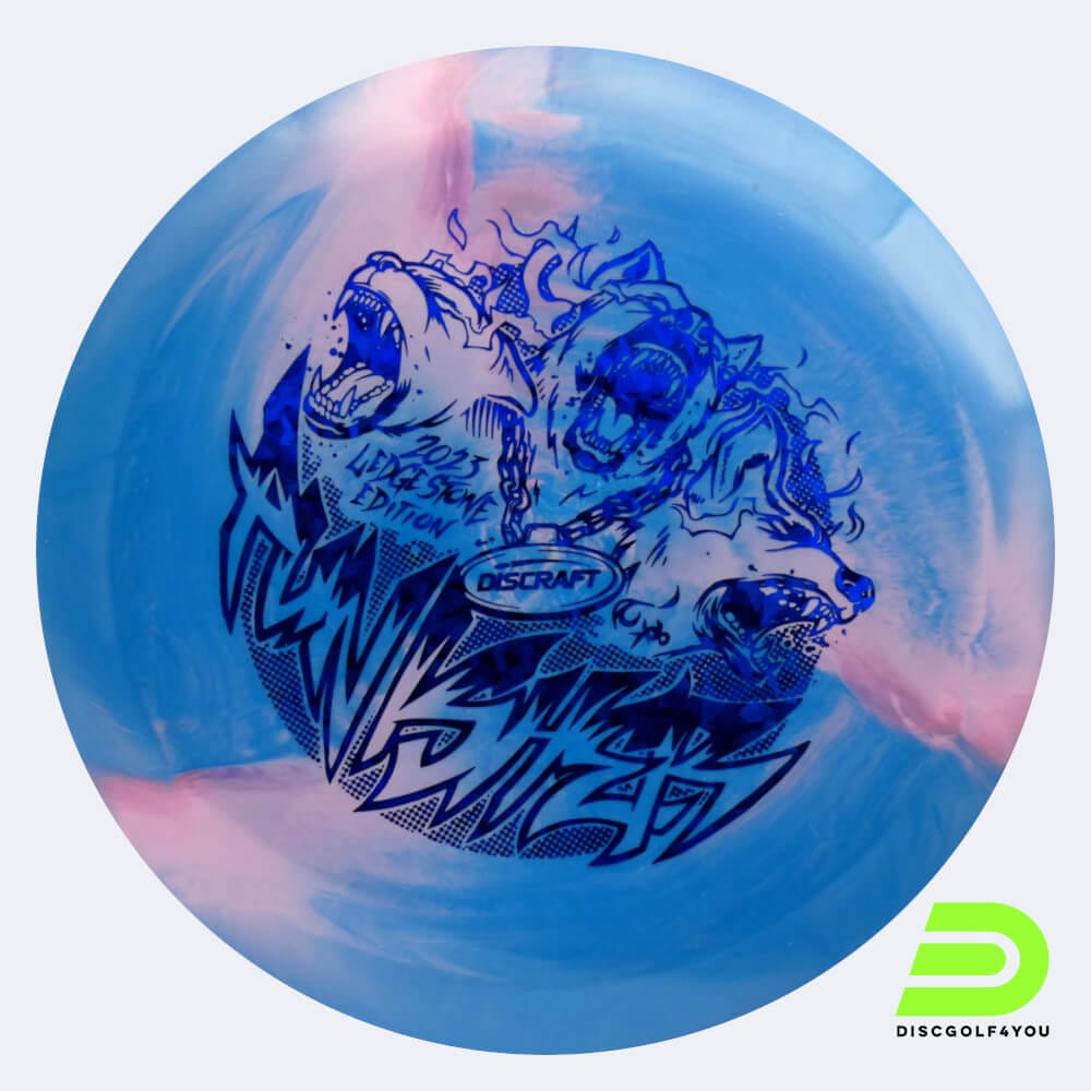 Discraft Punisher 2023 Ledgestone Edition in blau, im ESP Kunststoff und burst Spezialeffekt