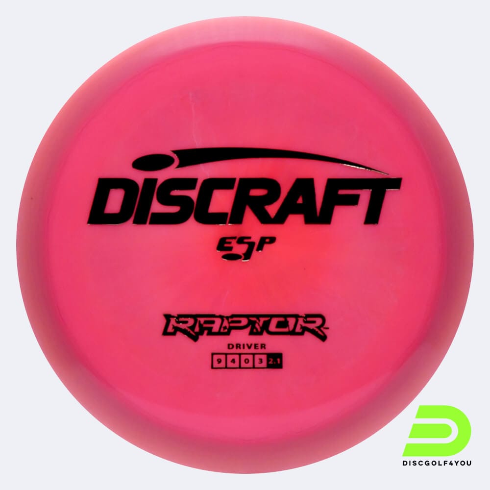 Discraft Raptor in rosa, im ESP Kunststoff und ohne Spezialeffekt
