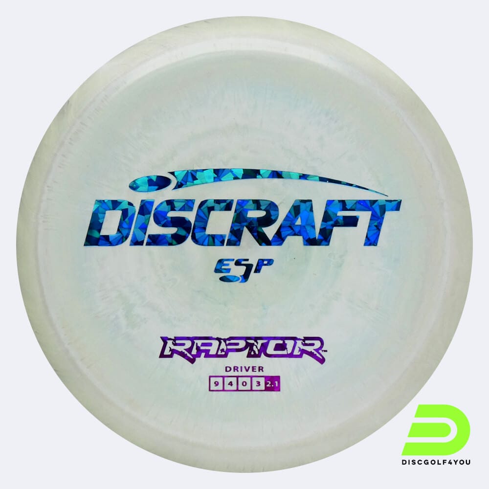Discraft Raptor in grau, im ESP Kunststoff und ohne Spezialeffekt