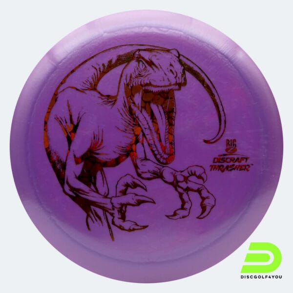 Discraft Thrasher in purple, big z plastic