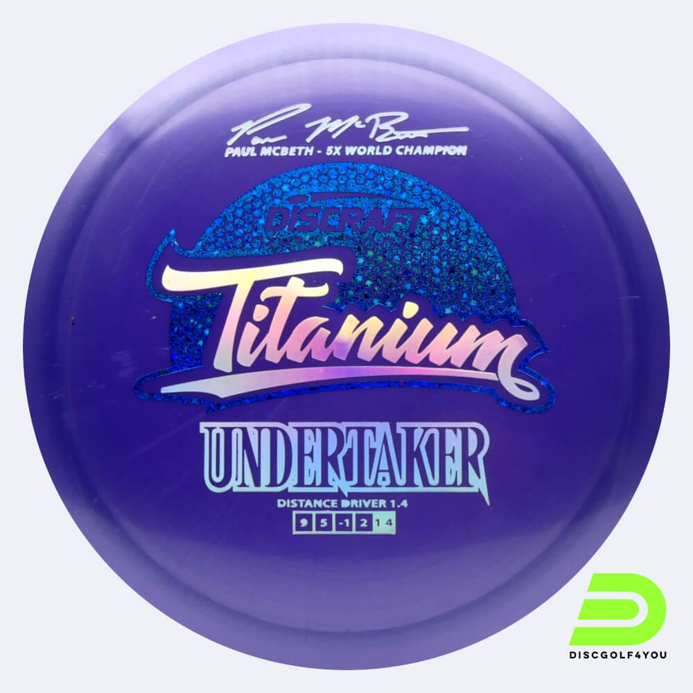 Discraft Undertaker - Paul McBeth Signature Series in purple, titanium plastic