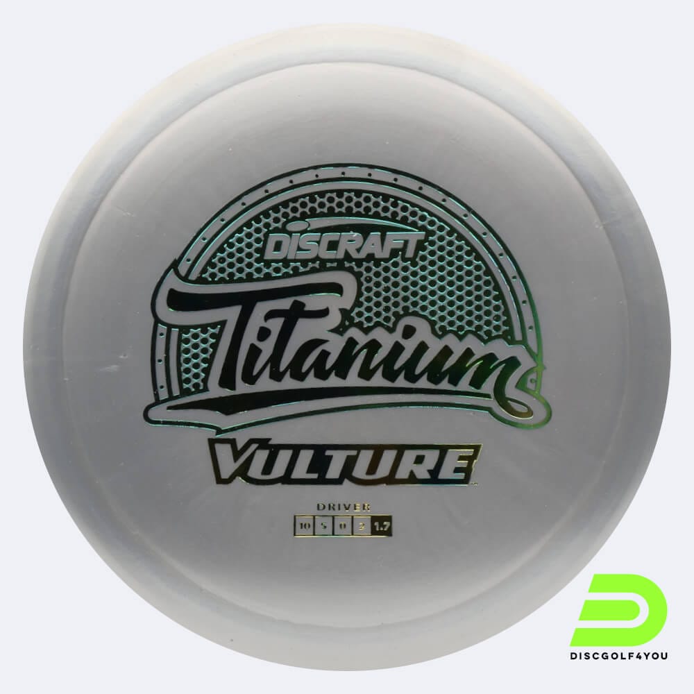 Discraft Vulture in silver, titanium plastic