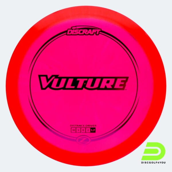 Discraft Vulture in rot, im Z-Line Kunststoff und ohne Spezialeffekt