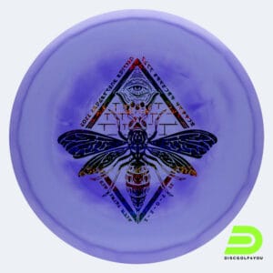 Discraft Wasp 2023 Ledgestone Edition in violett, im ESP Kunststoff und burst Spezialeffekt