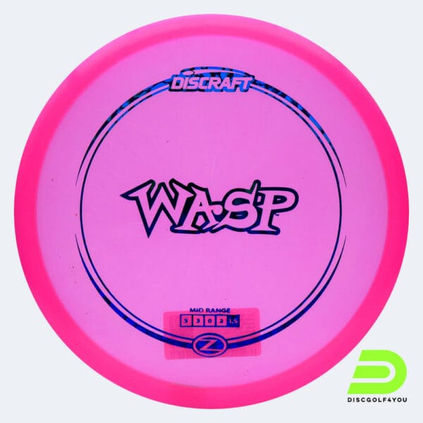 Discraft Wasp in rosa, im Z-Line Kunststoff und ohne Spezialeffekt