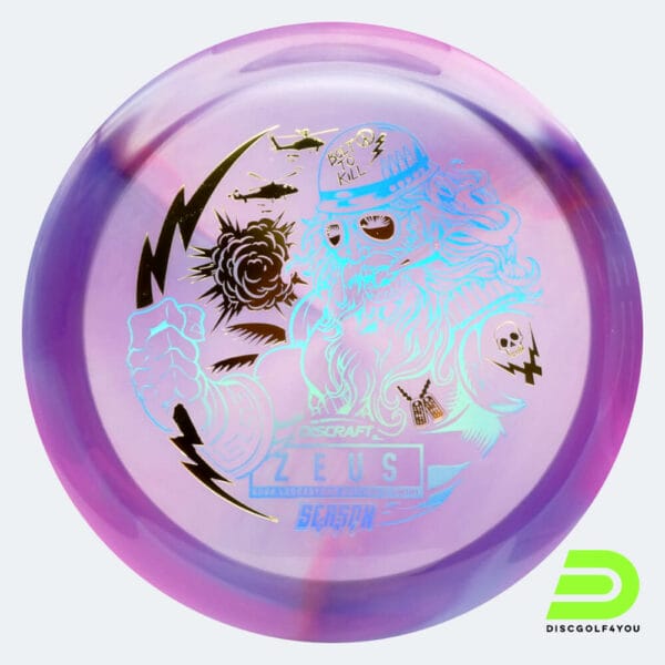 Discraft Zeus 2024 Ledgestone Edition in violett, im Z Swirl Kunststoff und ohne Spezialeffekt