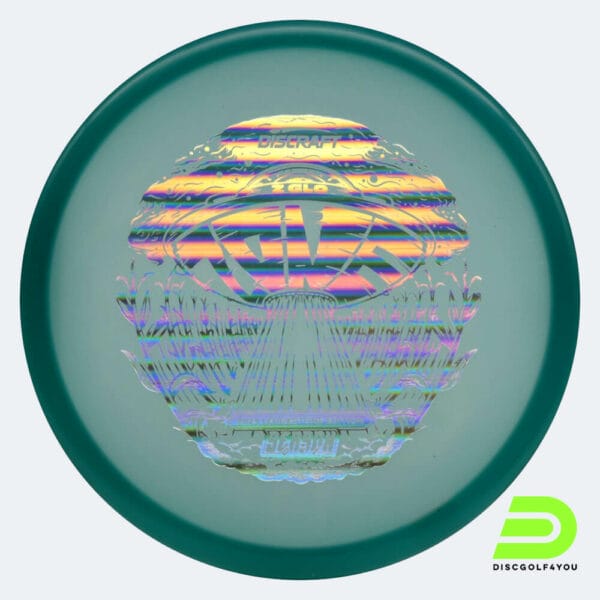 Discraft Zone 2024 Ledgestone Edition in turquoise, z glo plastic and glow effect