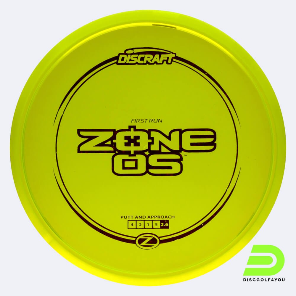 Discraft Zone OS in gelb, im Z-Line Kunststoff und first run Spezialeffekt