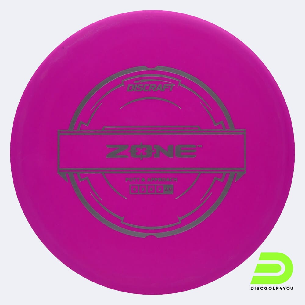Discraft Zone in rosa, im Putter Line Kunststoff und ohne Spezialeffekt