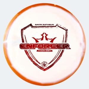 Dynamic Discs Enforcer - Gavin Rathbun Team Series in orange, im Fuzion Orbit Kunststoff und ohne Spezialeffekt