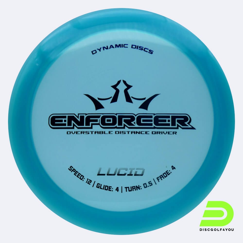 Dynamic Discs Enforcer in turquoise, lucid plastic