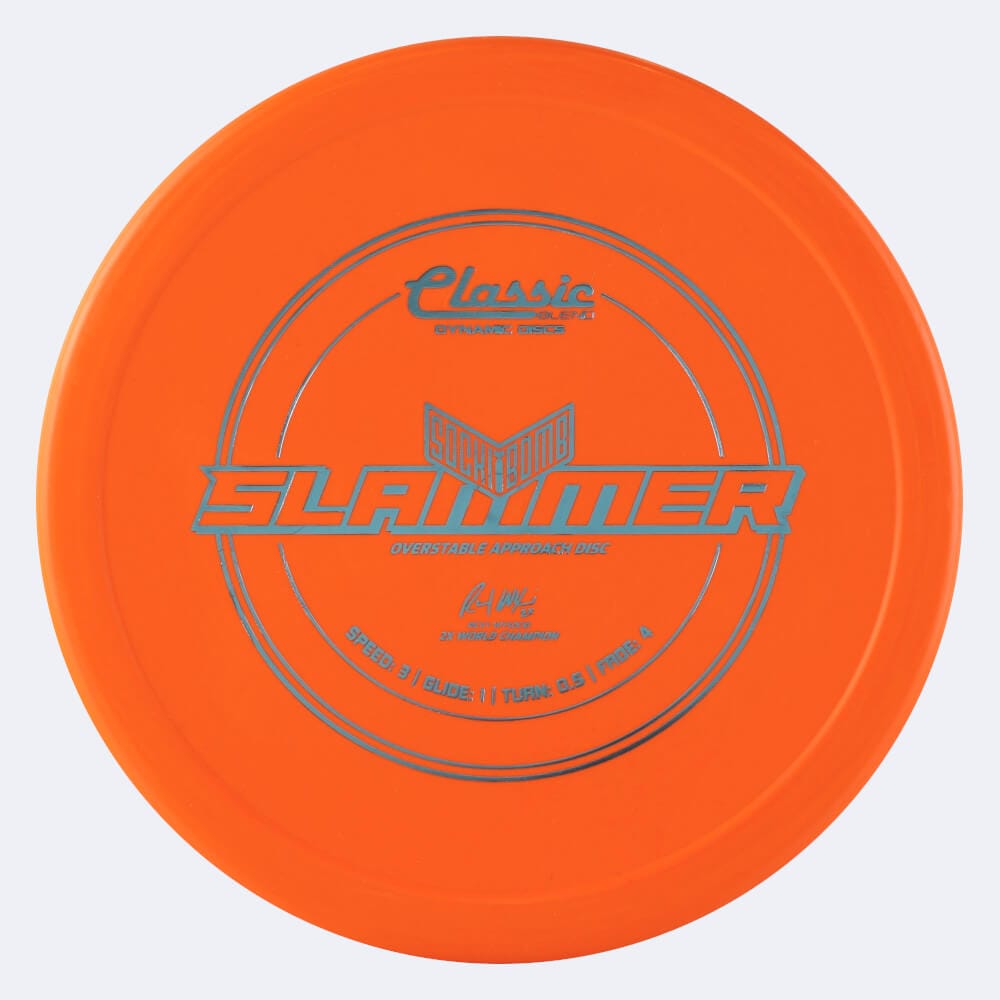 Dynamic Discs Sockibomb Slammer in classic-orange, classic blend plastic