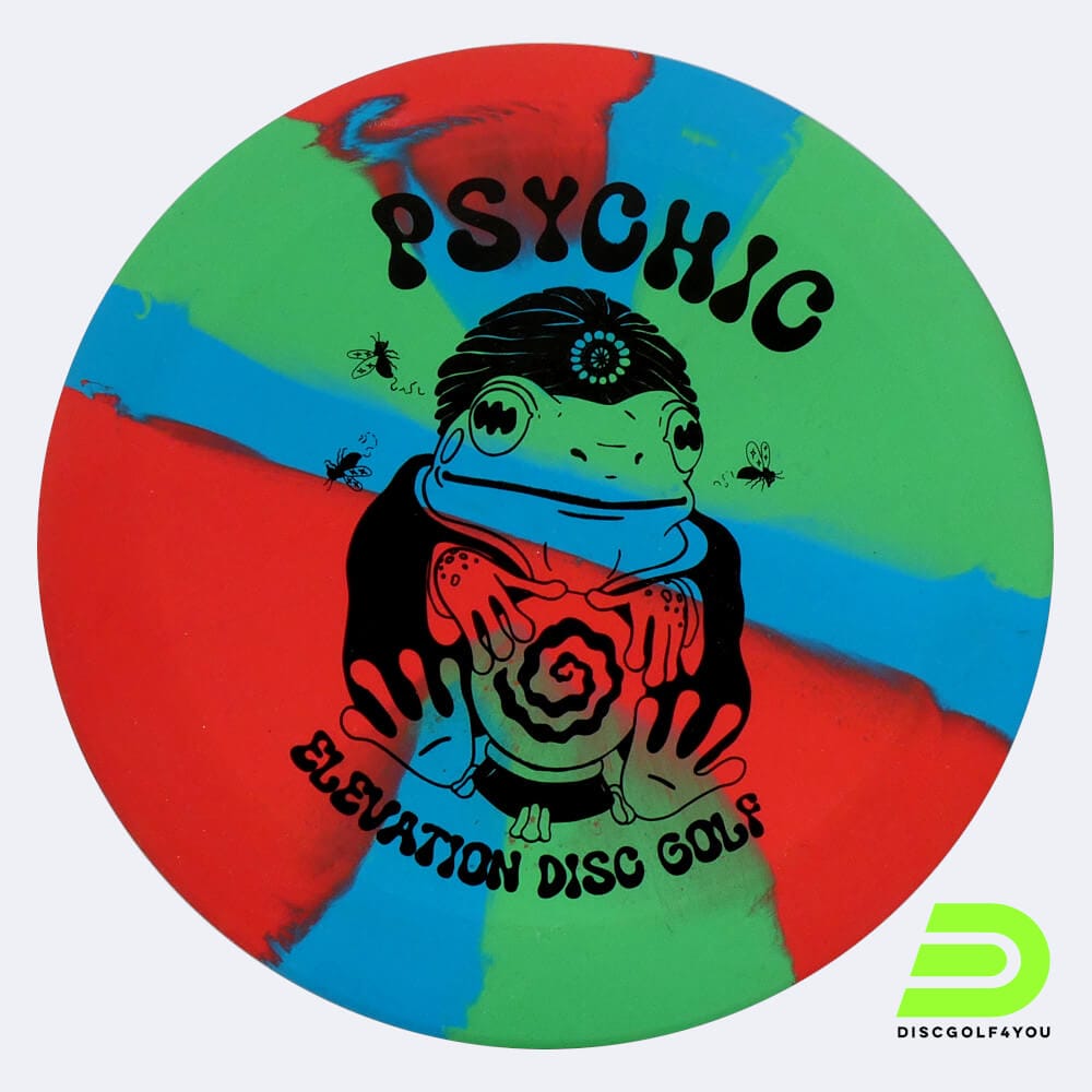 Elevation Psychic in blau-rot, im ecoFlex Kunststoff und burst Spezialeffekt