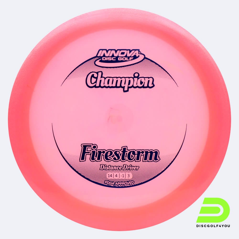 Innova Firestorm in rosa, im Champion Kunststoff und ohne Spezialeffekt