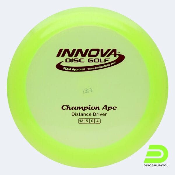 Innova Ape in gelb, im Champion Kunststoff und ohne Spezialeffekt