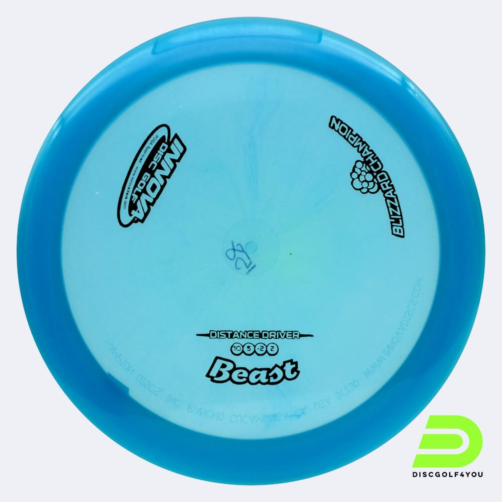 Innova Beast in türkis, im Blizzard Champion Kunststoff und ohne Spezialeffekt