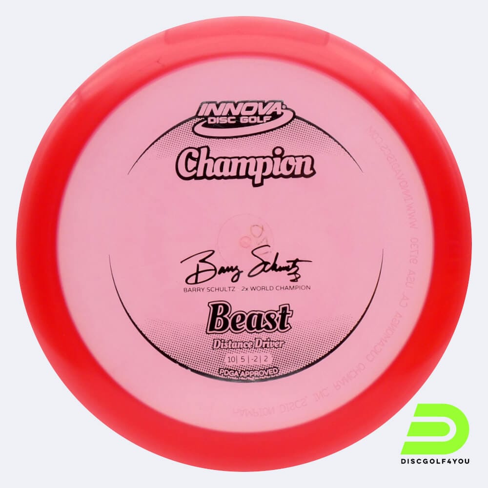 Innova Beast in rot, im Champion Kunststoff und ohne Spezialeffekt
