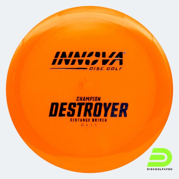 Innova Destroyer in classic-orange, champion plastic and design upgrade effect