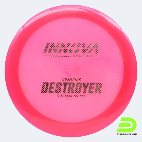 Innova Destroyer in pink, champion plastic and design upgrade effect