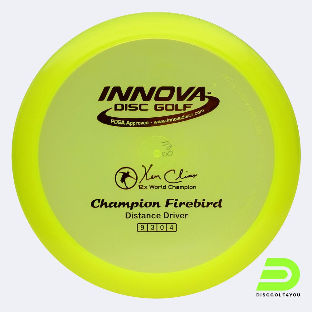 Innova Firebird in gelb, im Champion Kunststoff und ohne Spezialeffekt