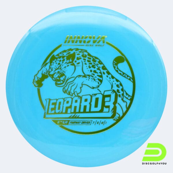 Innova Leopard 3 in light-blue, star plastic and deco effect