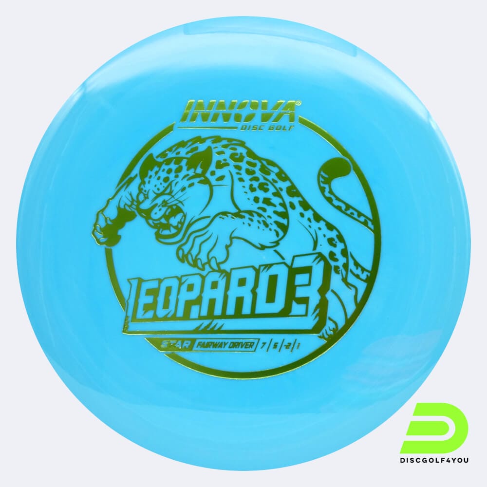 Innova Leopard 3 in light-blue, star plastic and deco effect