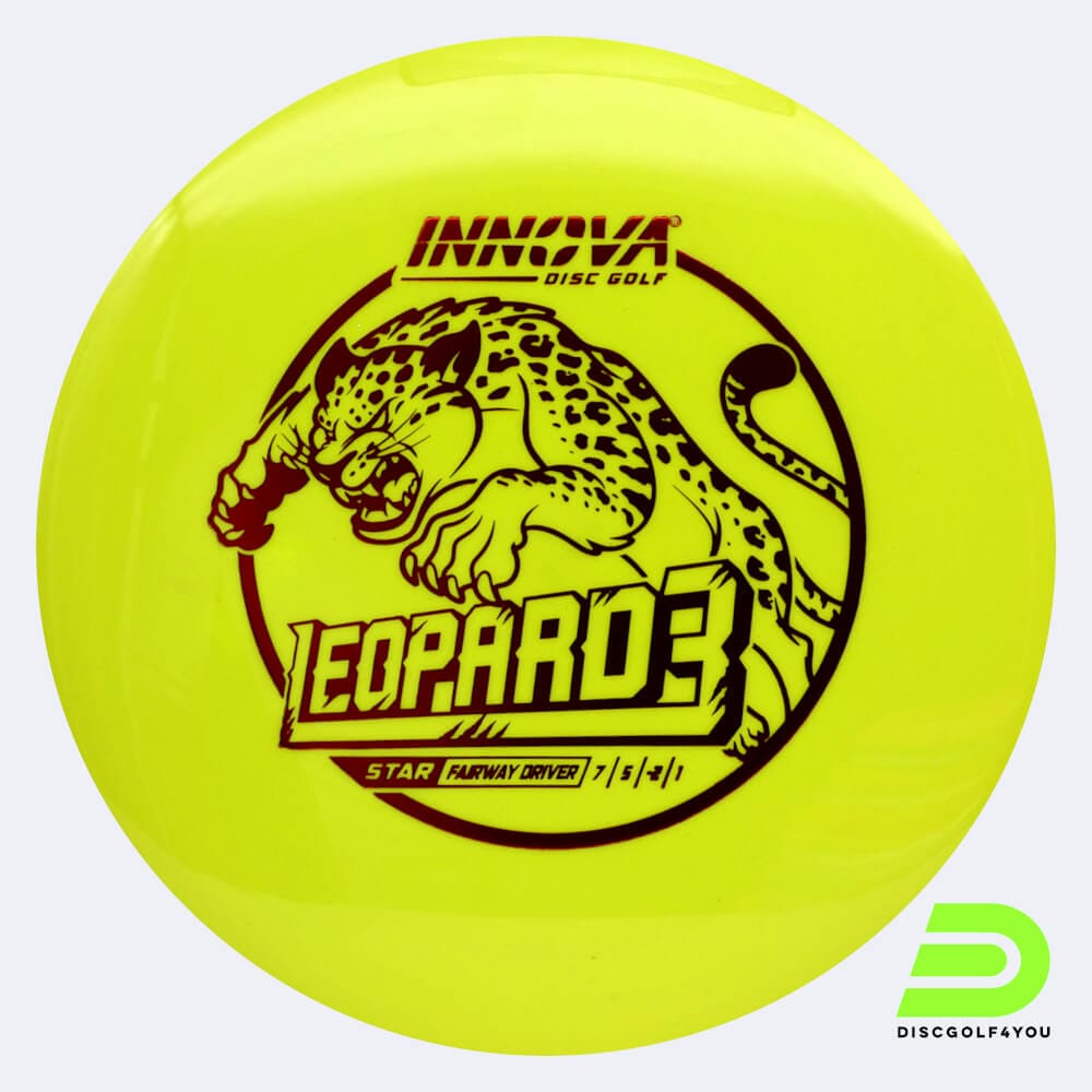 Innova Leopard 3 in yellow, star plastic and deco effect