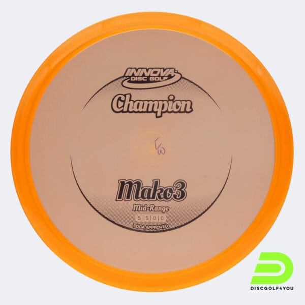 Innova Mako 3 in orange, im Champion Kunststoff und ohne Spezialeffekt