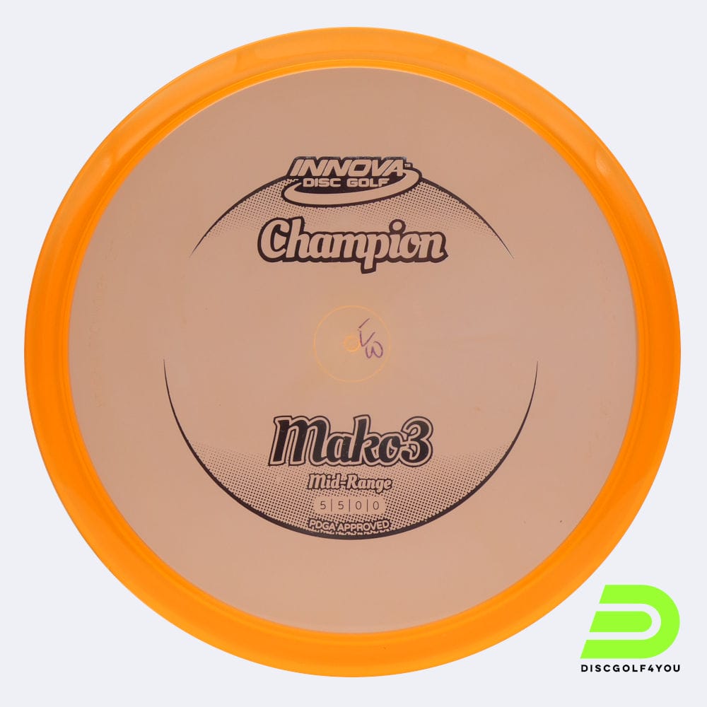 Innova Mako 3 in orange, im Champion Kunststoff und ohne Spezialeffekt