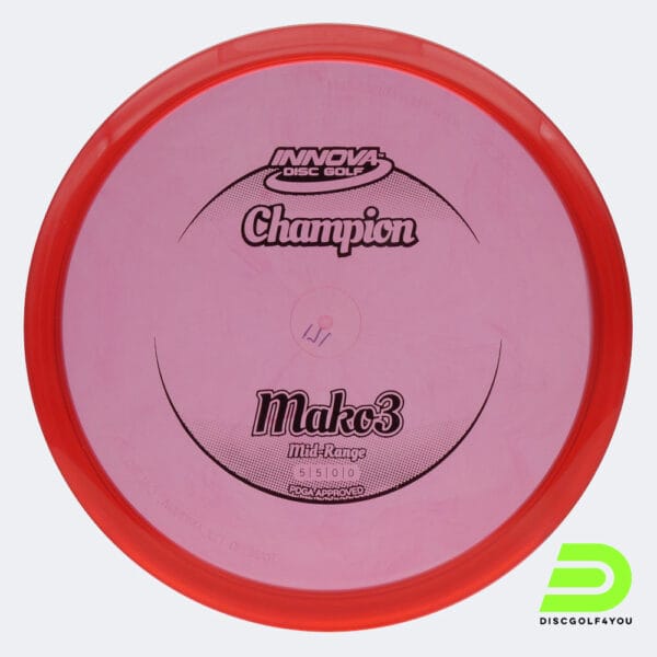 Innova Mako 3 in rot, im Champion Kunststoff und ohne Spezialeffekt