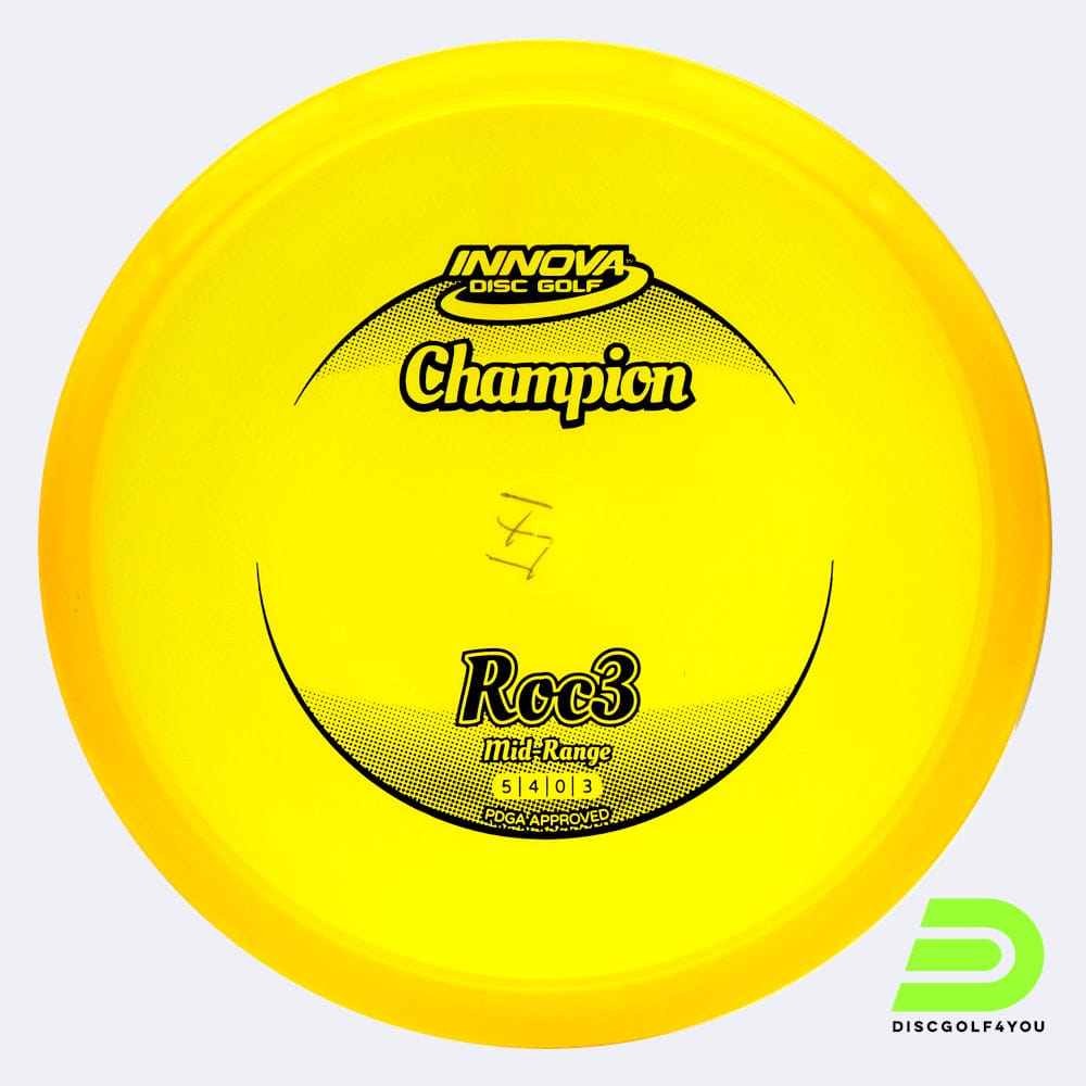 Innova Roc 3 in gelb, im Champion Kunststoff und ohne Spezialeffekt