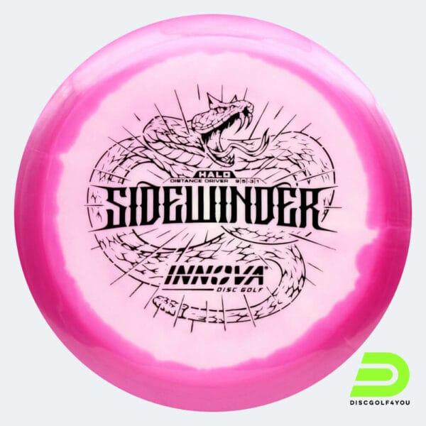 Innova Sidewinder in white-pink, halo star plastic