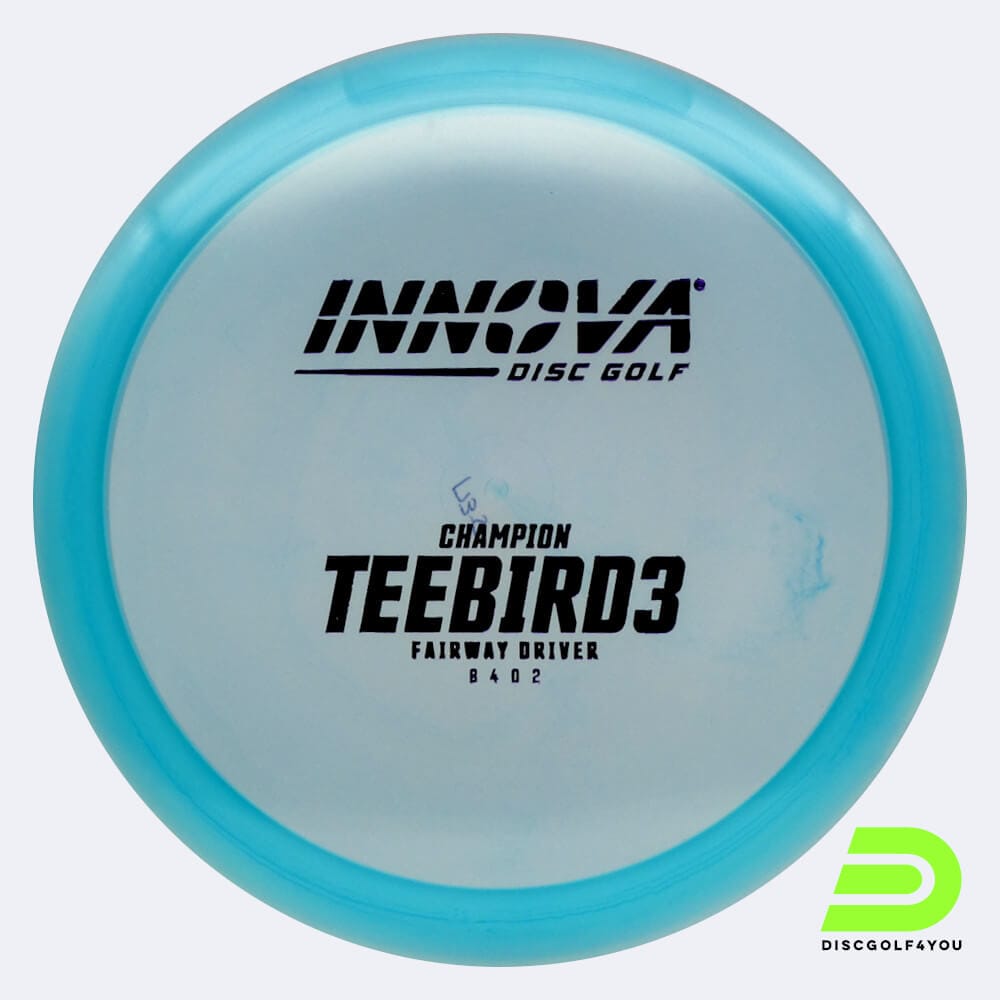 Innova Teebird 3 in türkis, im Champion Kunststoff und design upgrade Spezialeffekt