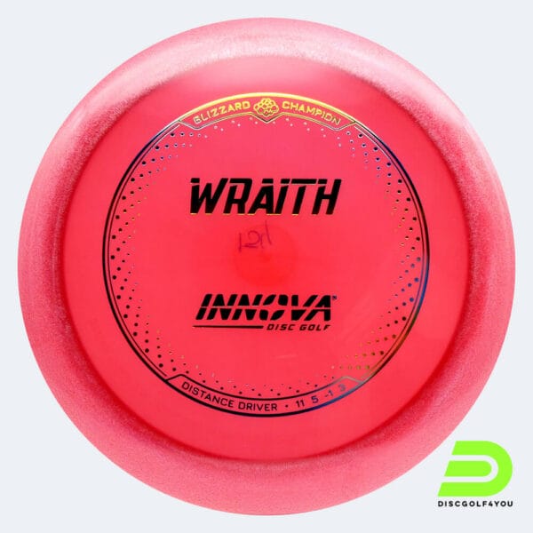 Innova Wraith in rot, im Blizzard Champion Kunststoff und design upgrade Spezialeffekt