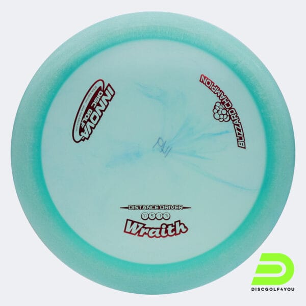 Innova Wraith in blue, blizzard champion plastic
