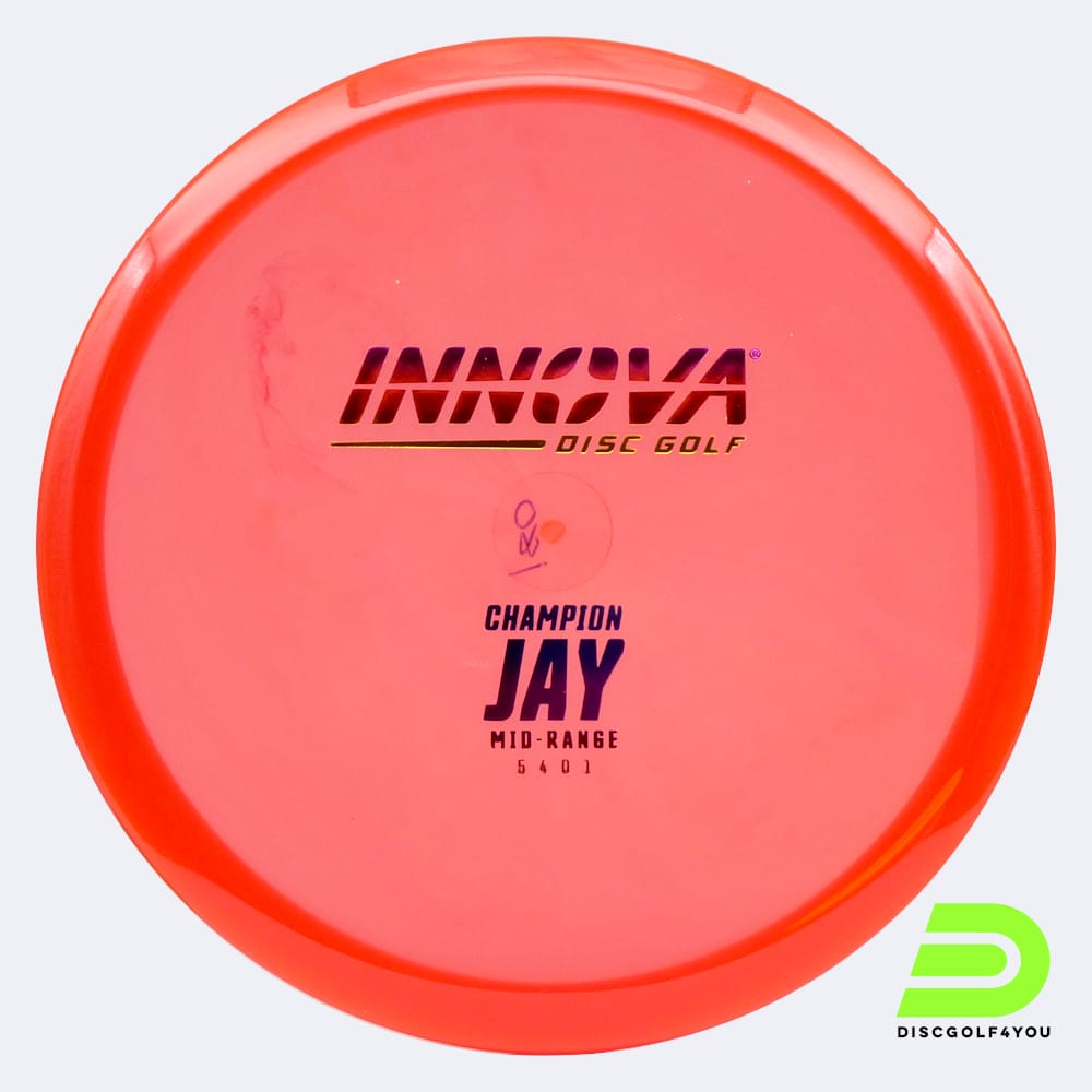 Innova Jay in rot, im Champion Kunststoff und ohne Spezialeffekt