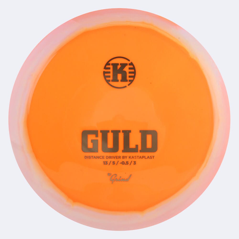 Kastaplast Guld in orange, im K1 Grind Kunststoff und ohne Spezialeffekt
