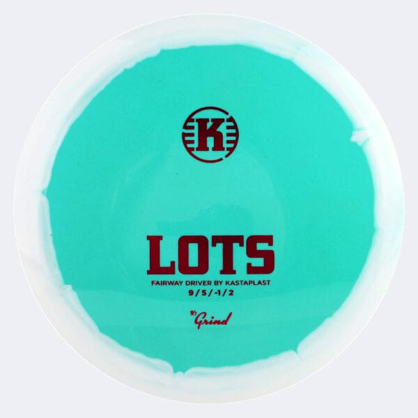 Kastaplast Lots in turquoise, k1 grind plastic