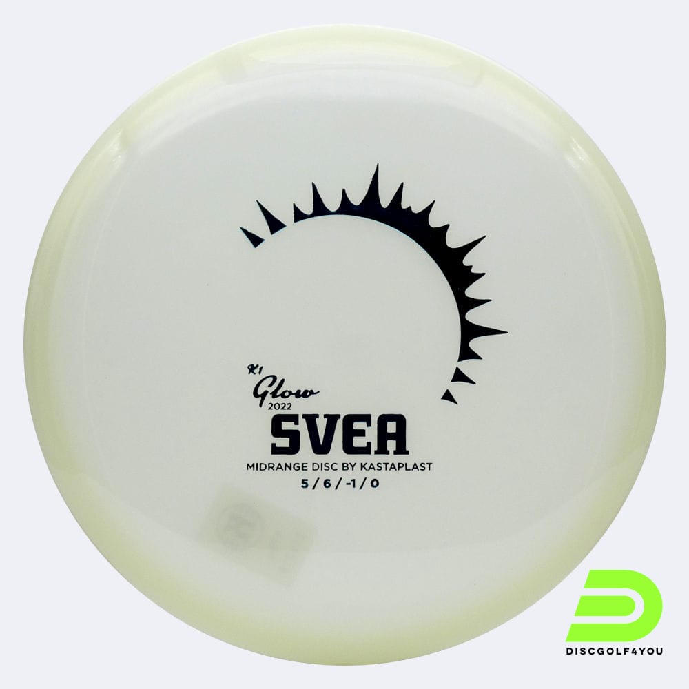 Kastaplast Svea in weiss, im K1 Glow Kunststoff und glow Spezialeffekt